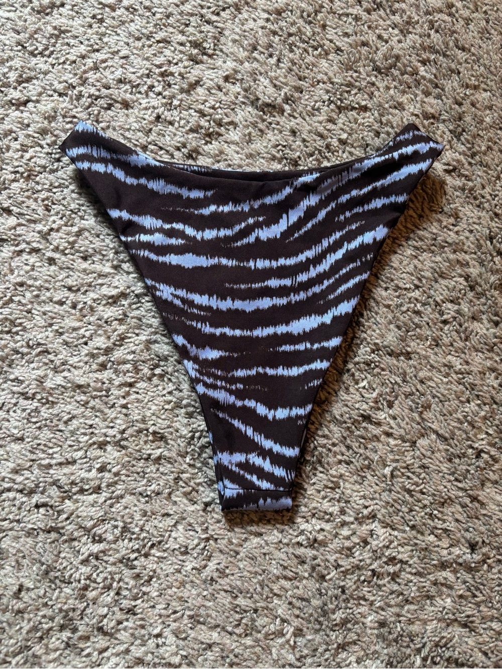 Skatie Black and White Zebra Print Bikini Bottom